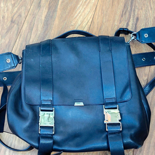 Allsaints black leather large - allsaints,