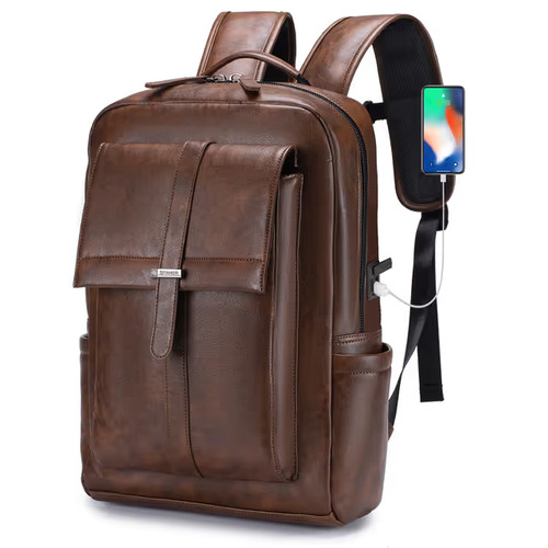 Spaher leather laptop - laptop, backpack