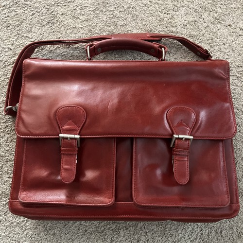 Leather burgundy bag - leather,